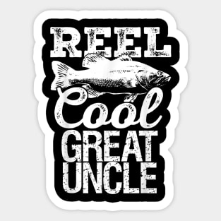 Reel Cool Great Uncle Fishing Outdoor Angler Sticker